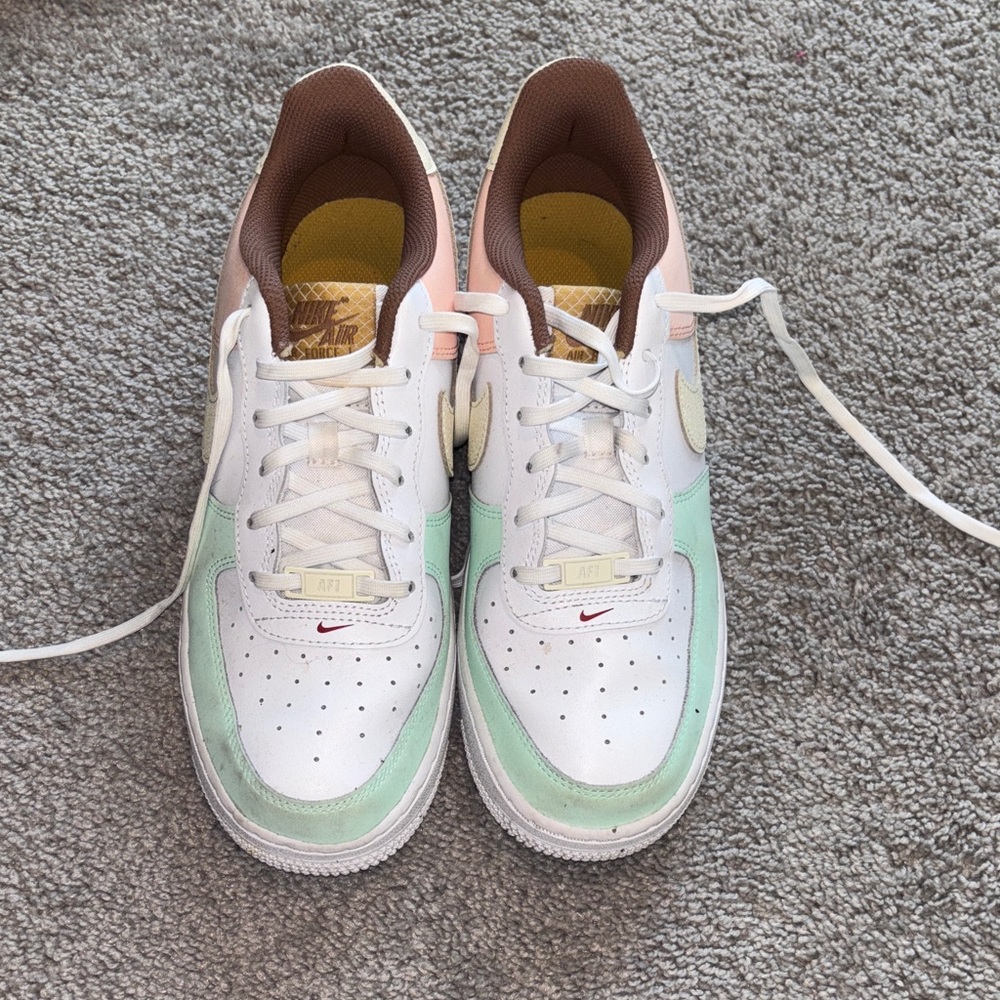 Nike Air Force 1 Low in White and Pastel Hues
